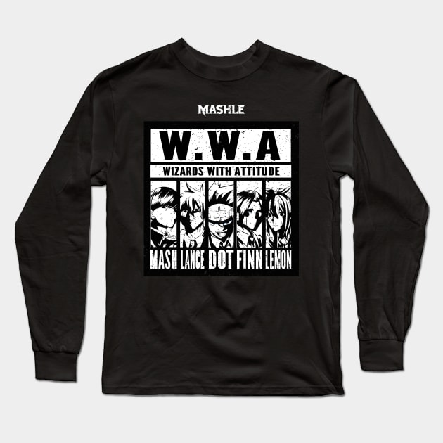 MASHLE: MAGIC AND MUSCLES (W.W.A. WIZARDS WITH ATTITUDE) GRUNGE STYLE Long Sleeve T-Shirt by FunGangStore